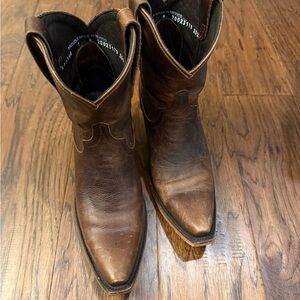 Women's Brown Leather Ankle Boots